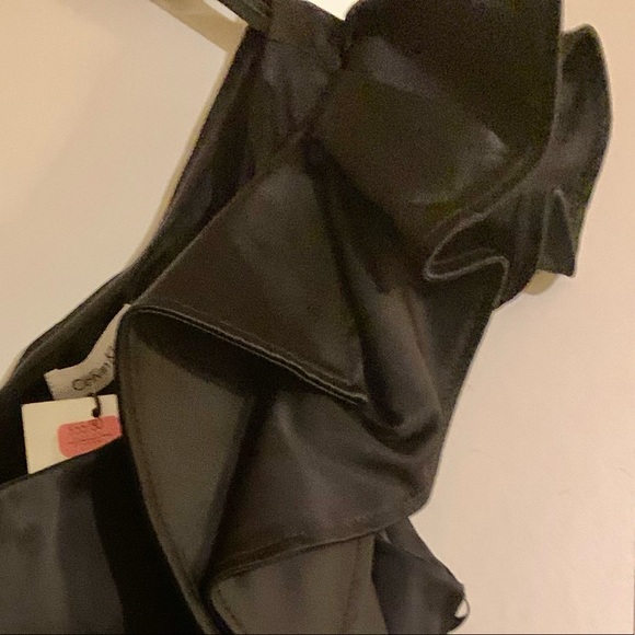 Black one shoulder Calvin Klein cocktail dress - Picture 6 of 9